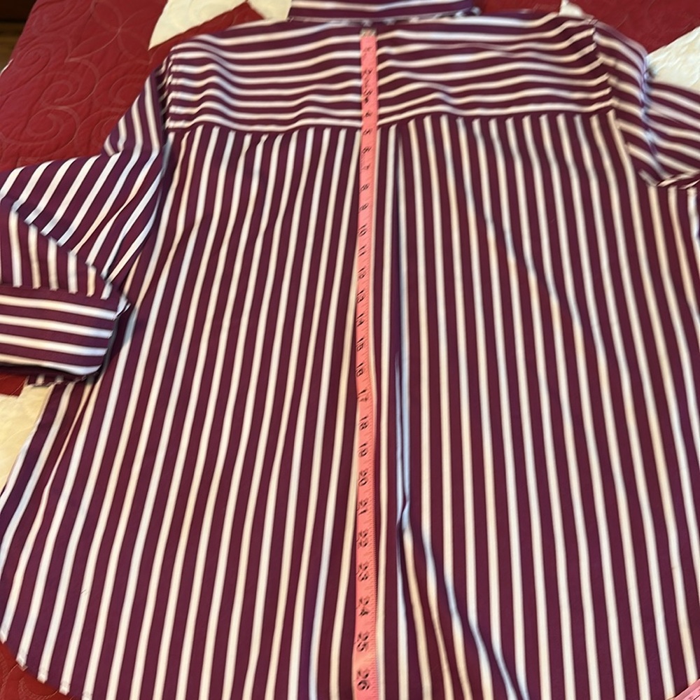 Chico’s Striped Button-Up Shirt - Picture 8 of 9